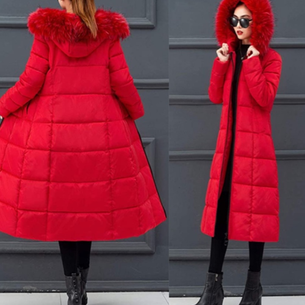 Gorgeous red Down Parka